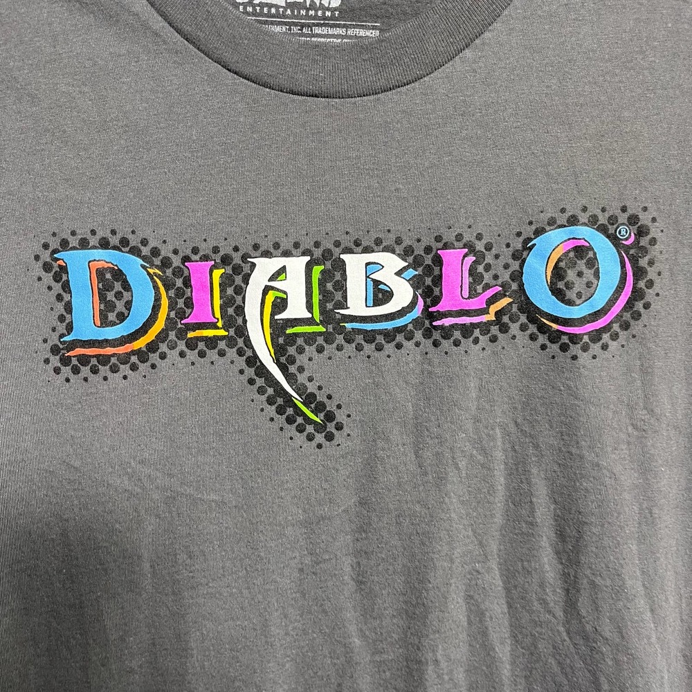 Diablo Blizzard Entertainment Gamer Jinx Designed T Shirt Size XL Gray - Picture 2 of 5